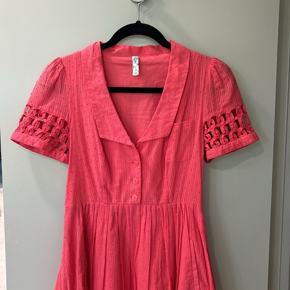 Anthropologie Maeve Short-Sleeve Dress, Size 2 - Picture 2 of 11